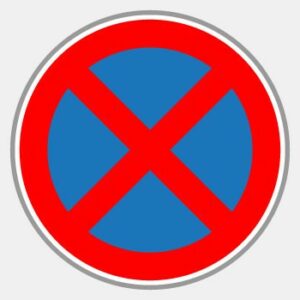 Arrêt et stationnement interdits BK6d