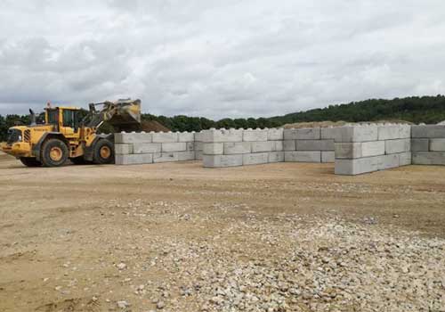 Bloc béton empilable largeur 0.75m
