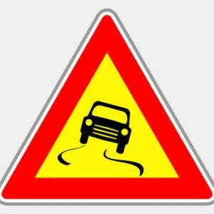 Chaussée glissante AK4