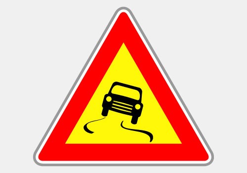 Chaussée glissante AK4