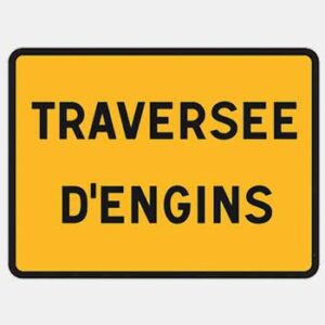 Traversée d'engins