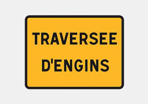 Traversée d'engins